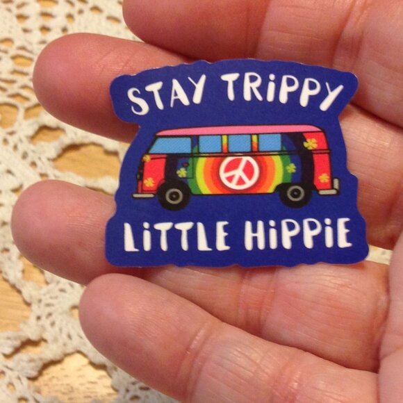 Stickers, adventure and travel theme, hippie vibe, 12 cellphone stickers - Picture 6 of 7